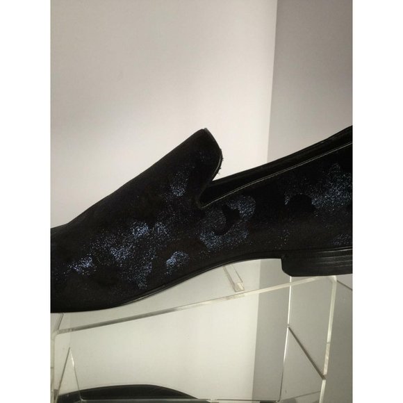 NEW JIMMY CHOO Men\'s Black Camouflage Sloane Loafers (Size 42) main image 2